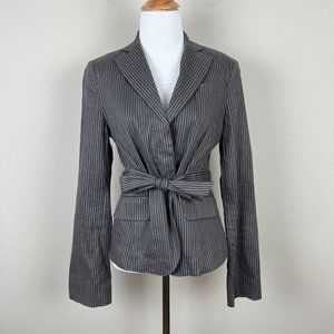 BCBGMaxAzria Gray Pinstripe Blazer